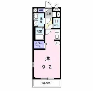 1Rの間取り画像