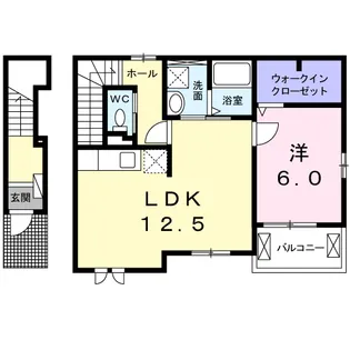ヴィレッジ向山K【2階】の間取り