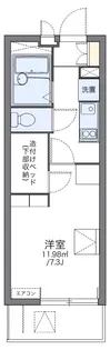 レオパレス田戸Ⅱ【106号室】の間取り