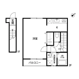 アンプルール リーブル 苗場【1階】の間取り