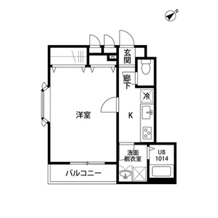 アンプルール リーブル 苗場【1階】の間取り