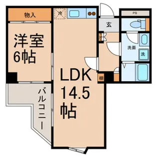 パール ラ・フォーレ【205号室号室】の間取り