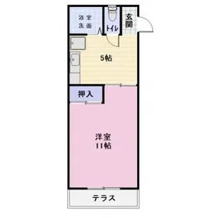 エブリワン西棟【1階】の間取り