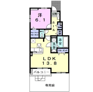 シェーネ アイ【1階】の間取り