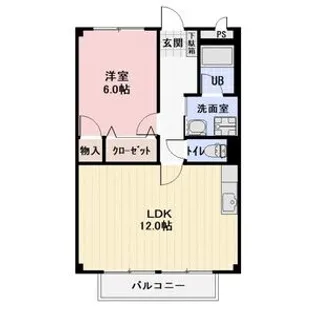 サンハイム鹿嶋【1階】の間取り