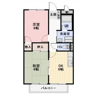 サンハイム鹿嶋【2階】の間取り