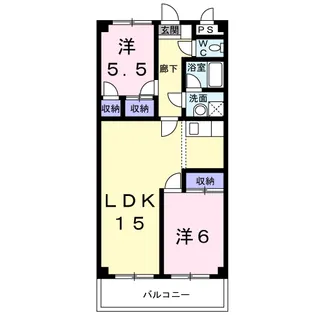 ラ・メール マンション【3階】の間取り