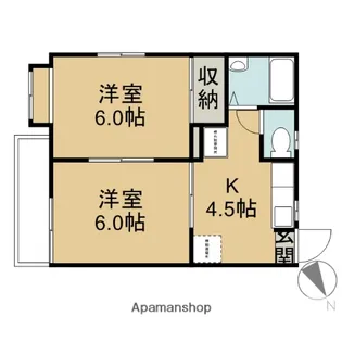 STAXヒルズA【2階】の間取り