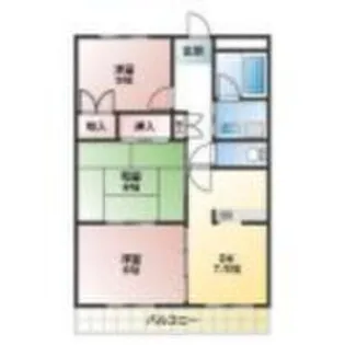 サイレントパレス矢曽根【2階】の間取り