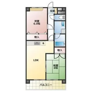 ベルトップ石橋【1階】の間取り