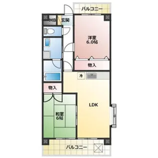 ベルトップ石橋【2階】の間取り
