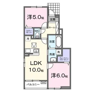 ヴィラ TプラスH Ⅰ【1階】の間取り