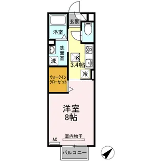 セジュール福地【1階】の間取り