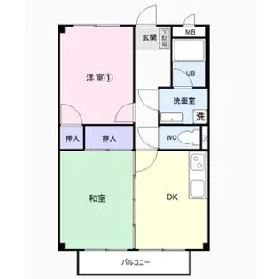 SURPLUS矢田【1階】の間取り