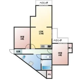 恵善マンション【1階】の間取り