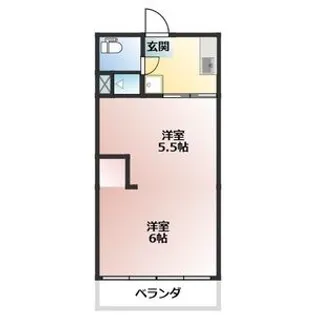 花ノ木アパート【2階】の間取り