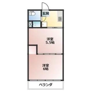 花ノ木アパート【2階】の間取り