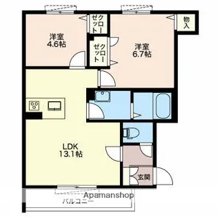 メゾン・ド・ロワール【1階】の間取り