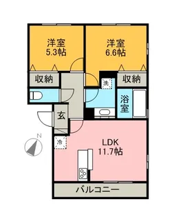 ポラリス【3階】の間取り