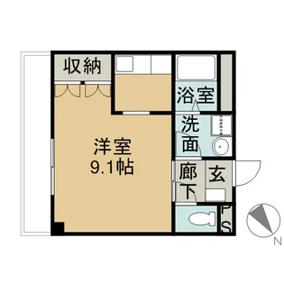 セントラルパレス植出【2階】の間取り