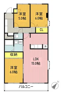 ガーデンコート元八事【1階】の間取り
