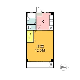 半ノ木ビル【3階】の間取り