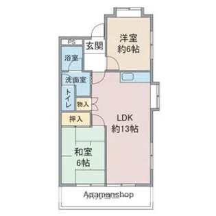 児玉ビル(池場)【2階】の間取り