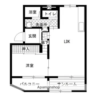 レジデンス蓮池【1階】の間取り