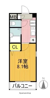 クレストコート【3階】の間取り