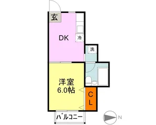 フローラ植田【3階】の間取り