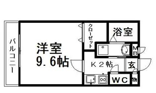 アンプルール リーブル リヴィエール【2階】の間取り