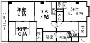 グリーンベル【2階】の間取り