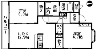 アネックス栄3【3階】の間取り