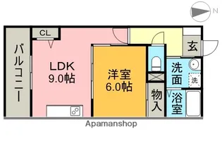 センチュリーパーク入場1番館【2階】の間取り