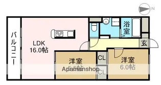 レジデンス光和Ⅱ【4階】の間取り