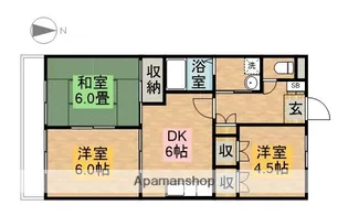 エミールⅡ【3階】の間取り