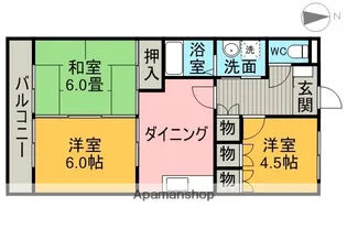 エミールII【2階】の間取り