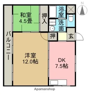 メゾン惟信【3階】の間取り