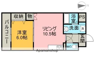 ルミエール品川【6階】の間取り