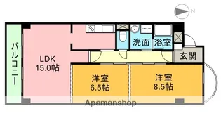 ウィペット・スクエア【2階】の間取り