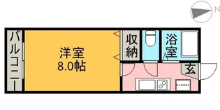 ディアコートN【1階】の間取り