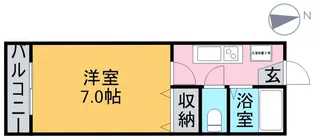 ディアコートN【2階】の間取り