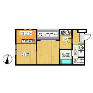 サンライズ豊田【1階】の間取り
