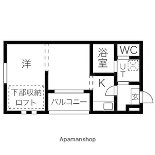 サンライズ豊田【3階】の間取り