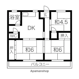 浜ビル【4階】の間取り