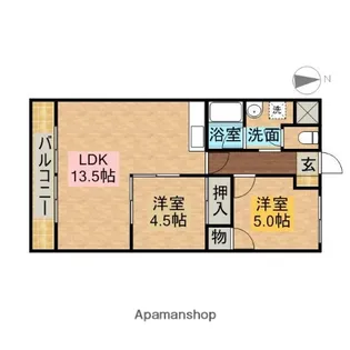 BAY COURT EAST【6階】の間取り