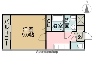 WOODY CASTLE【1階】の間取り