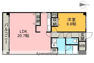 CORONET INAEI【5階】の間取り