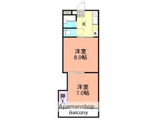 見晴マンション【1階】の間取り