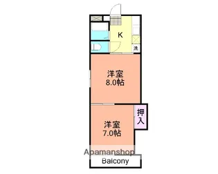 見晴マンション【1階】の間取り